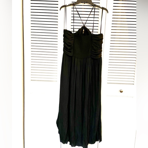 NWOT WHBM Keyhole Satin Midi Dress - Picture 7 of 7